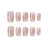 Blush Elegance | Handgjord press-onsdag 