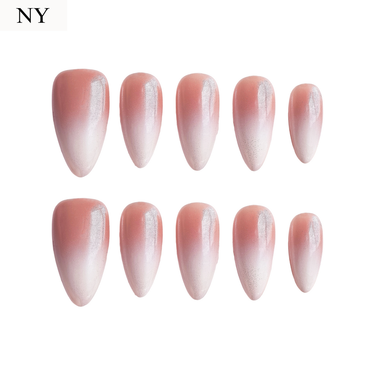 Glazed Ombre | Handgjorda lösnaglar