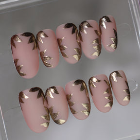 Rose Gold Garden | Handgjord press-onsdag