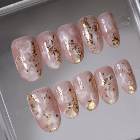Marble Blush | Handgjord press-onsdag